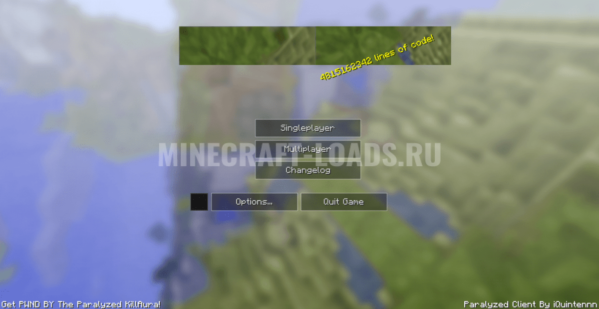Чит Paralyzed на Minecraft 1.8