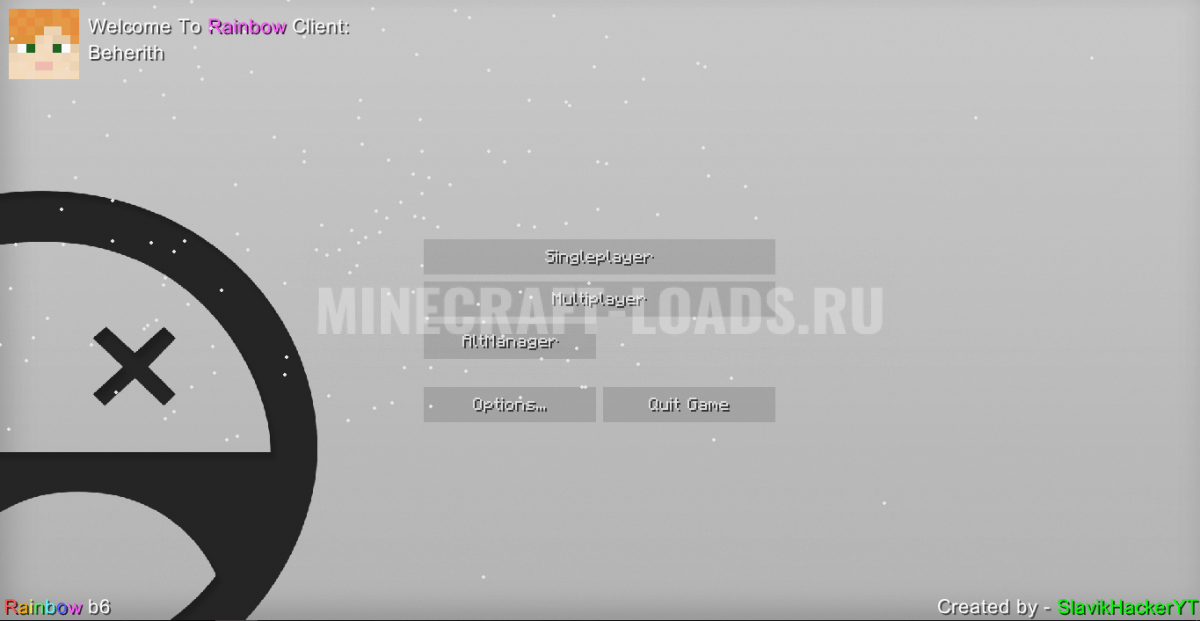 Чит Rainbow b6 на Minecraft 1.8