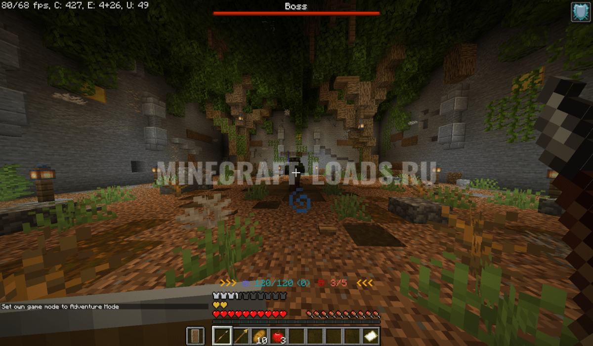 Карта Dungeons для Minecraft 1.16.3